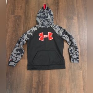 Under Armour Black and Gray Camo Hoodie